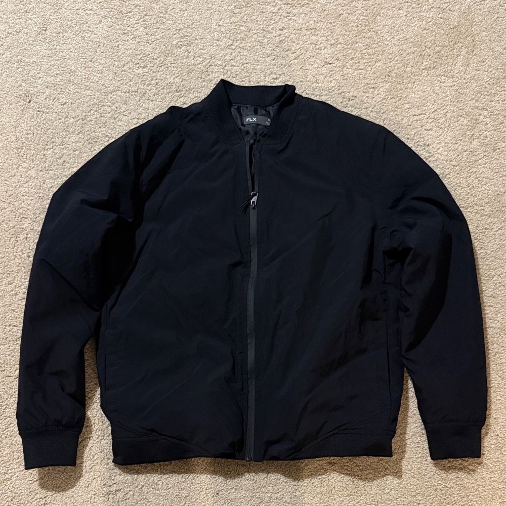 FLX Men’s Black Bomber Fashion Jacket